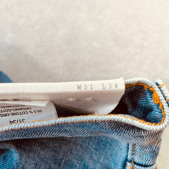 Jeanerica Jeans Light Vintage 95 CW002 Size 31 Button Fly Ankle Cut - Picture 11 of 13